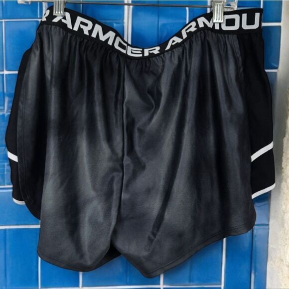 Women's UA Play Up 3.0 Shorts NWT Smoke Gray Running Athletic Quick Dry Logo - Picture 7 of 9